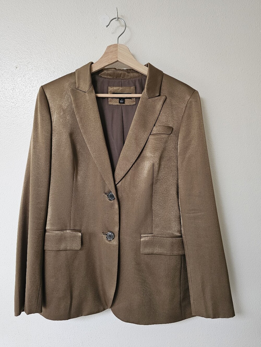 J. Crew Gold Metallic Blazer Sz 8